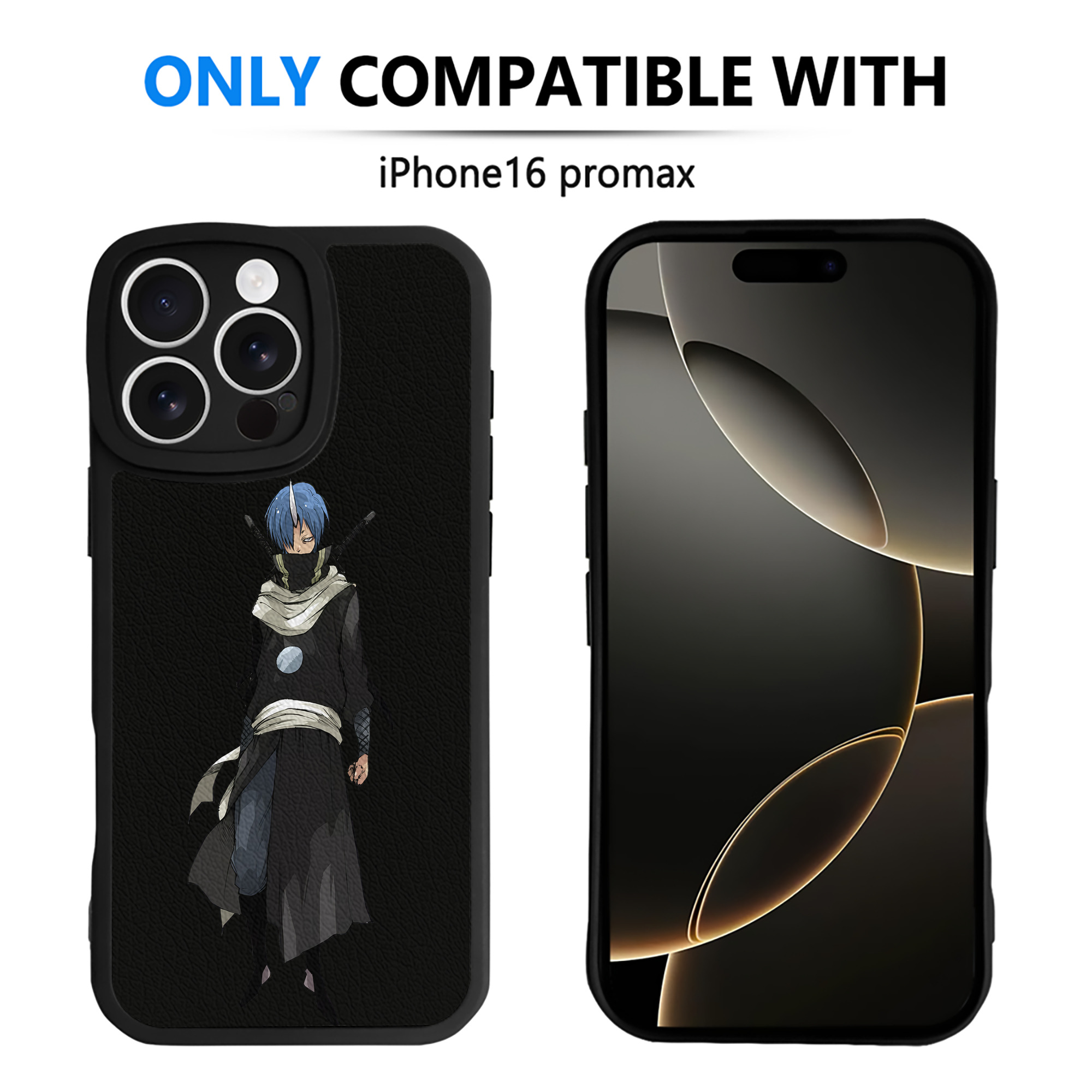 （画像用） 転スラ Regarding Reincarnated to Slime 【iPhone 16シリーズ対応】シリコンスマホケース（レザー調） 材質：シリコン